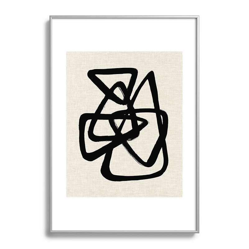 A Family Of Five Framed Art Print