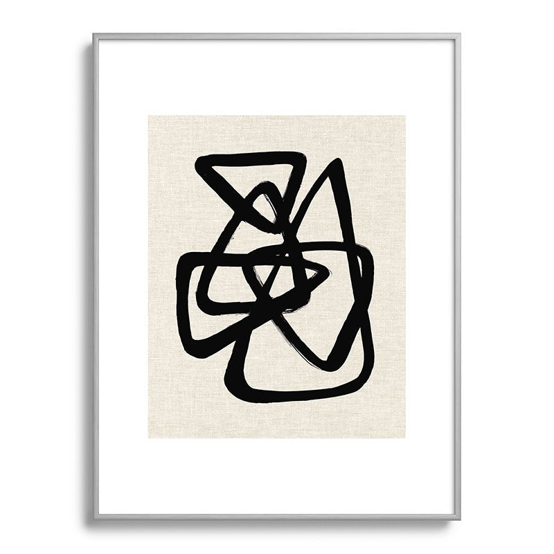 A Family Of Five Framed Art Print