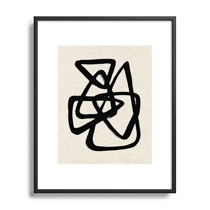 A Family Of Five Framed Art Print