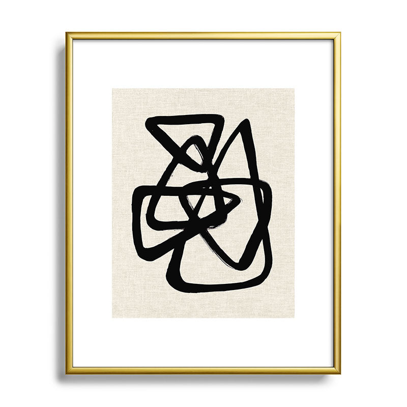 A Family Of Five Framed Art Print