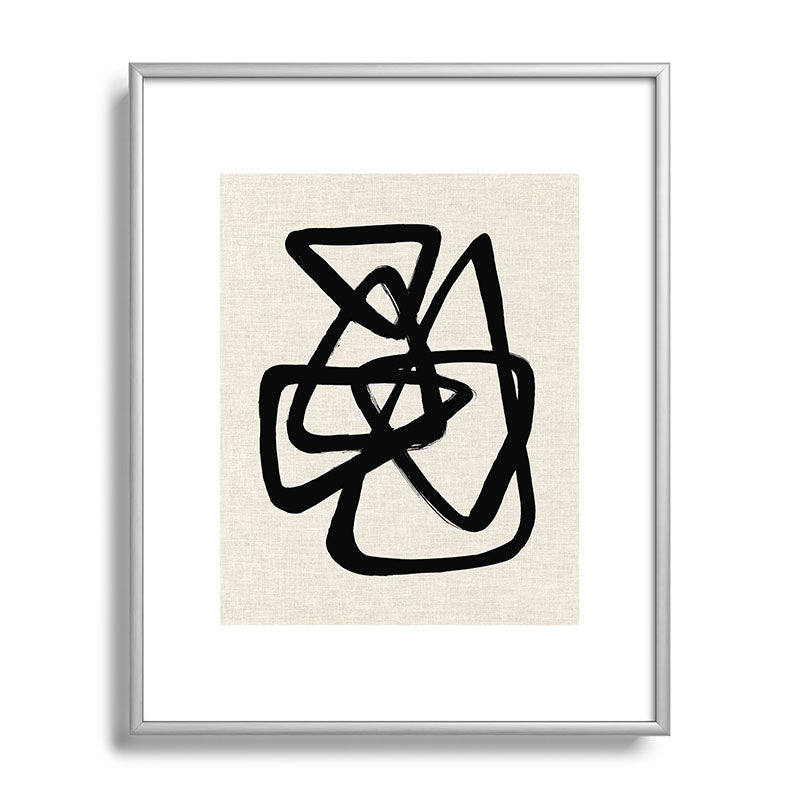 A Family Of Five Framed Art Print