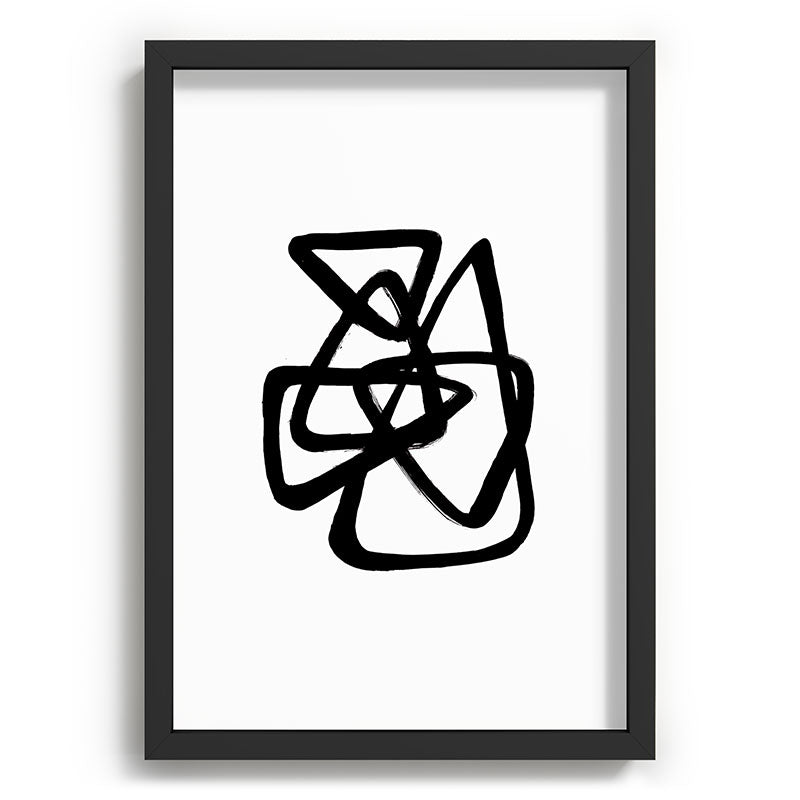 A Family Of Five White Background Framed Art Print