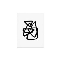 A Family Of Five White Background Art Print