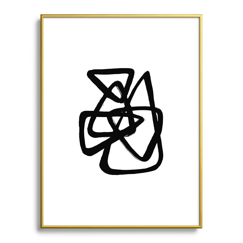 A Family Of Five White Background Framed Art Print