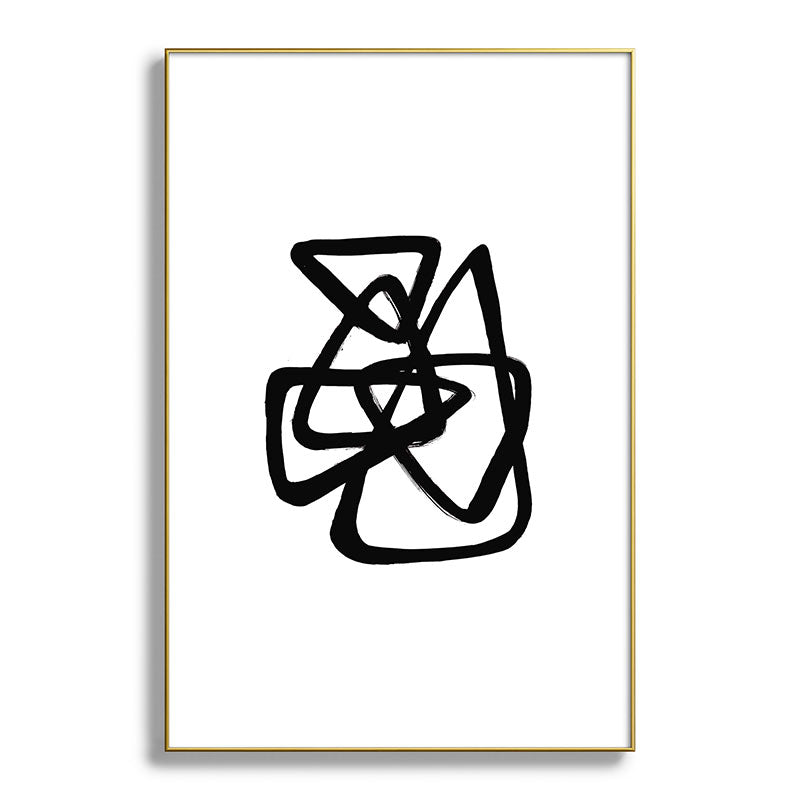 A Family Of Five White Background Framed Art Print