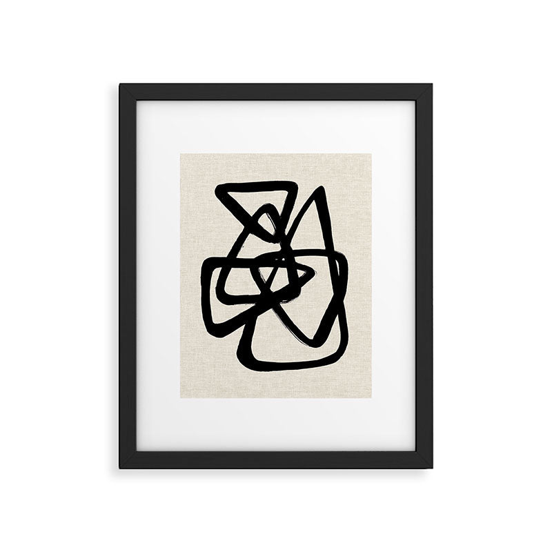 A Family Of Five Framed Art Print