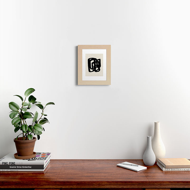 A Heavy Thought Framed Art Print