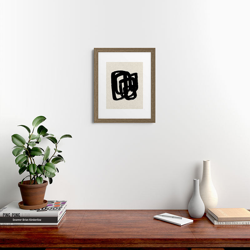 A Heavy Thought Framed Art Print