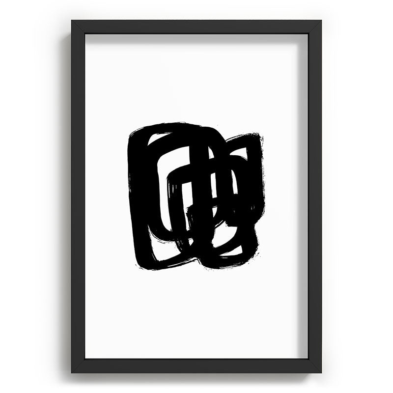 A Heavy Thought White Background Framed Art Print