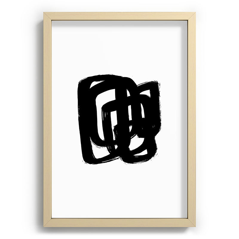 A Heavy Thought White Background Framed Art Print