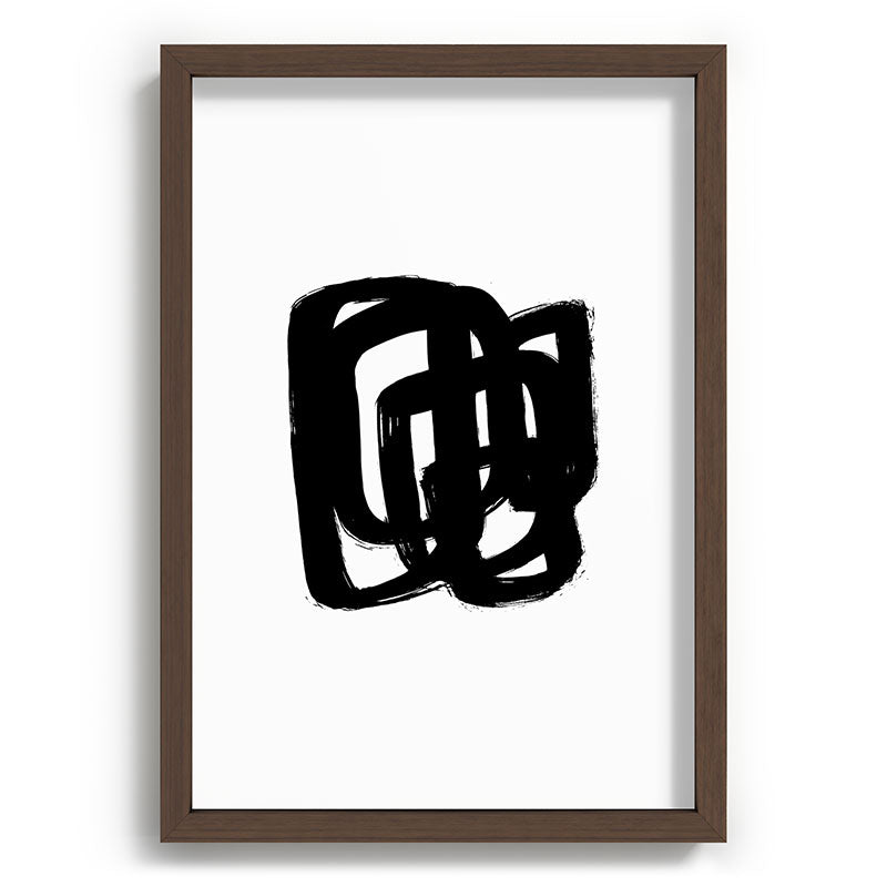 A Heavy Thought White Background Framed Art Print