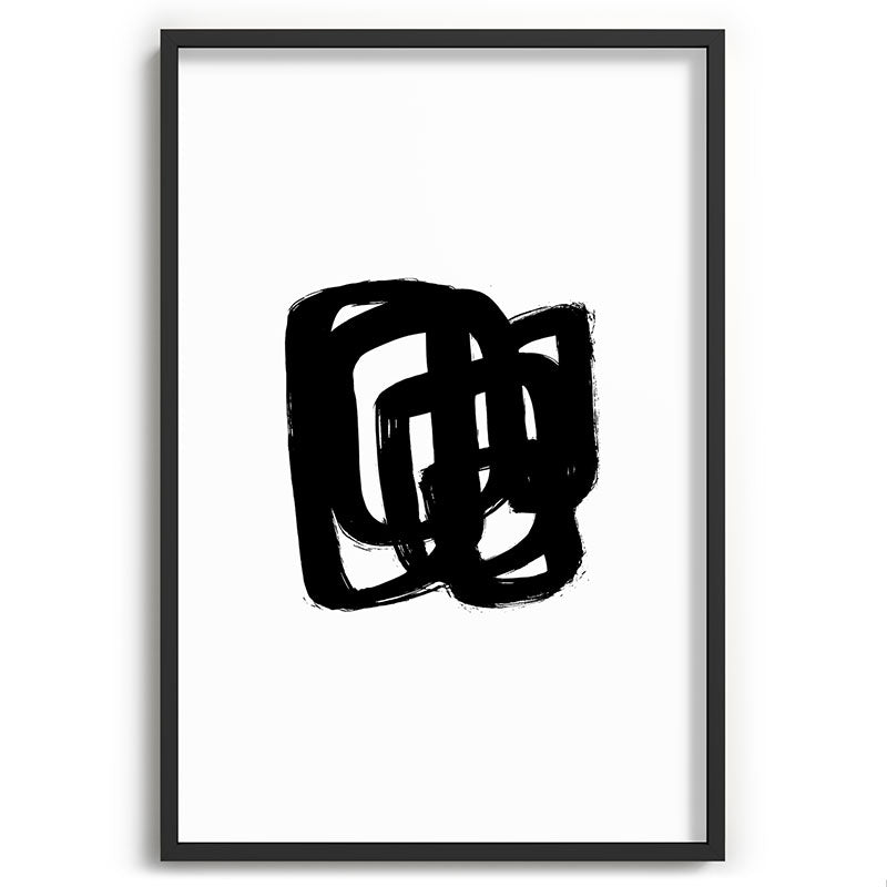 A Heavy Thought White Background Framed Art Print