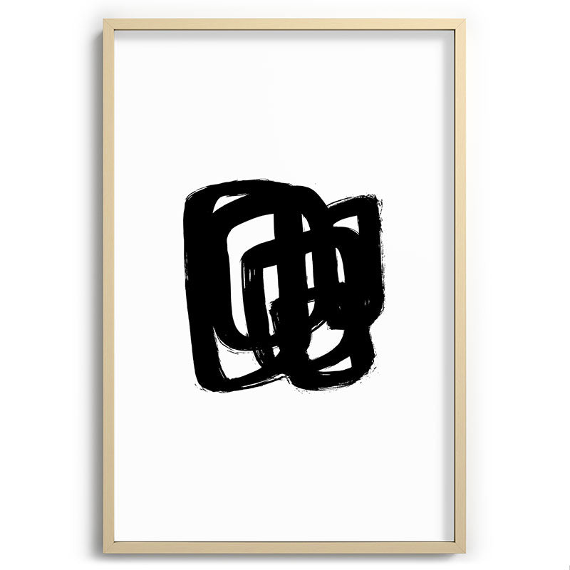 A Heavy Thought White Background Framed Art Print