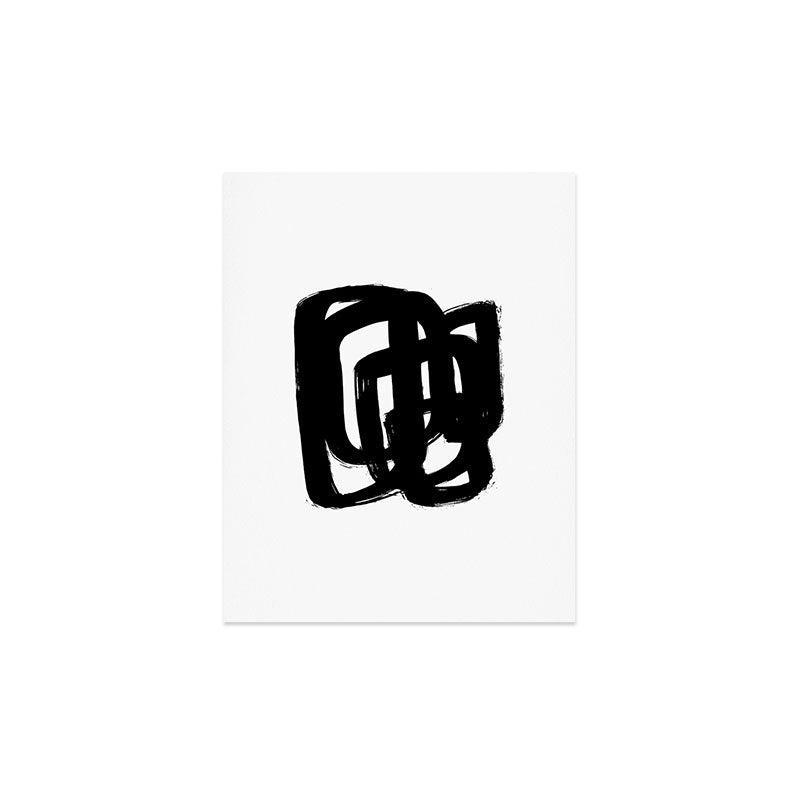 A Heavy Thought White Background Art Print
