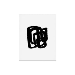 A Heavy Thought White Background Art Print