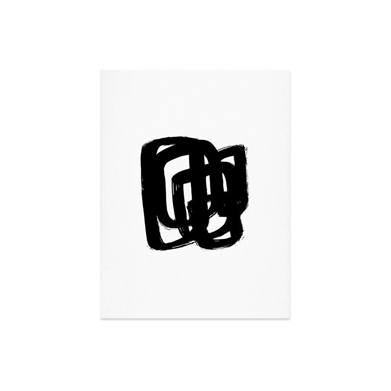 A Heavy Thought White Background Art Print