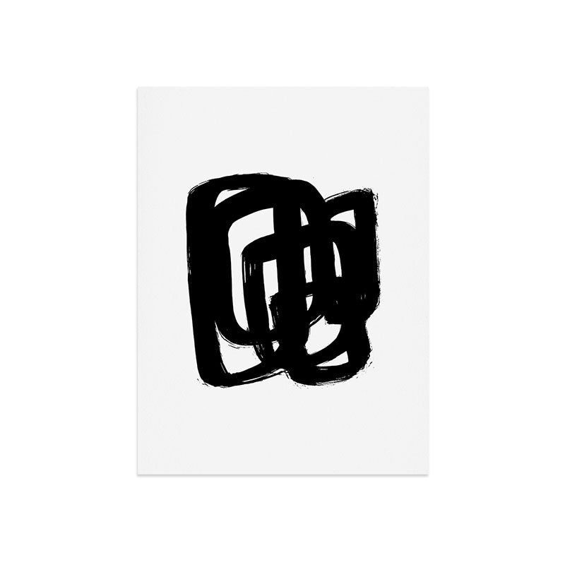 A Heavy Thought White Background Art Print
