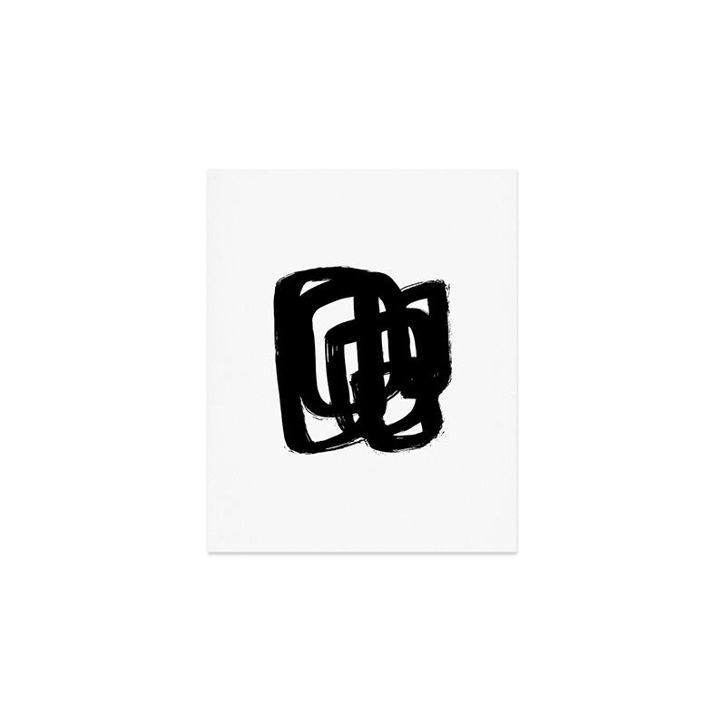 A Heavy Thought White Background Art Print