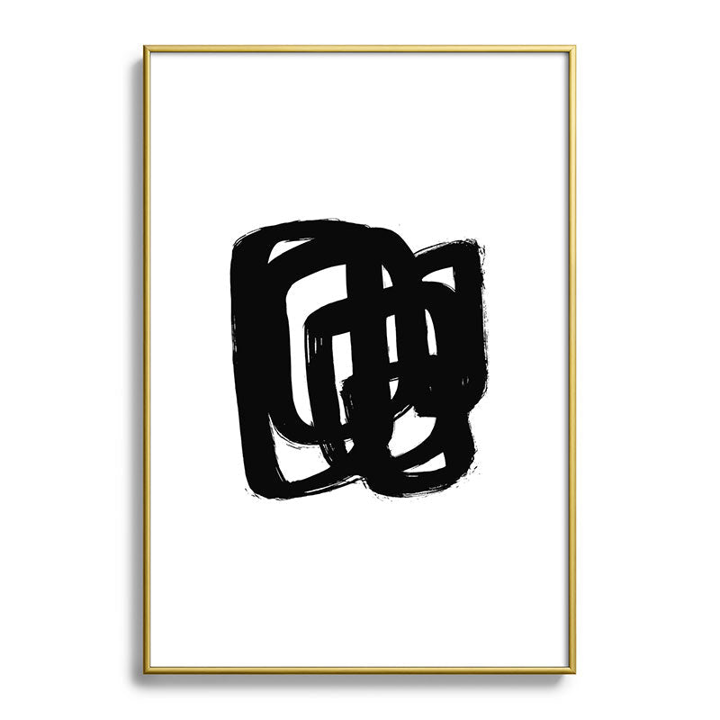 A Heavy Thought White Background Framed Art Print