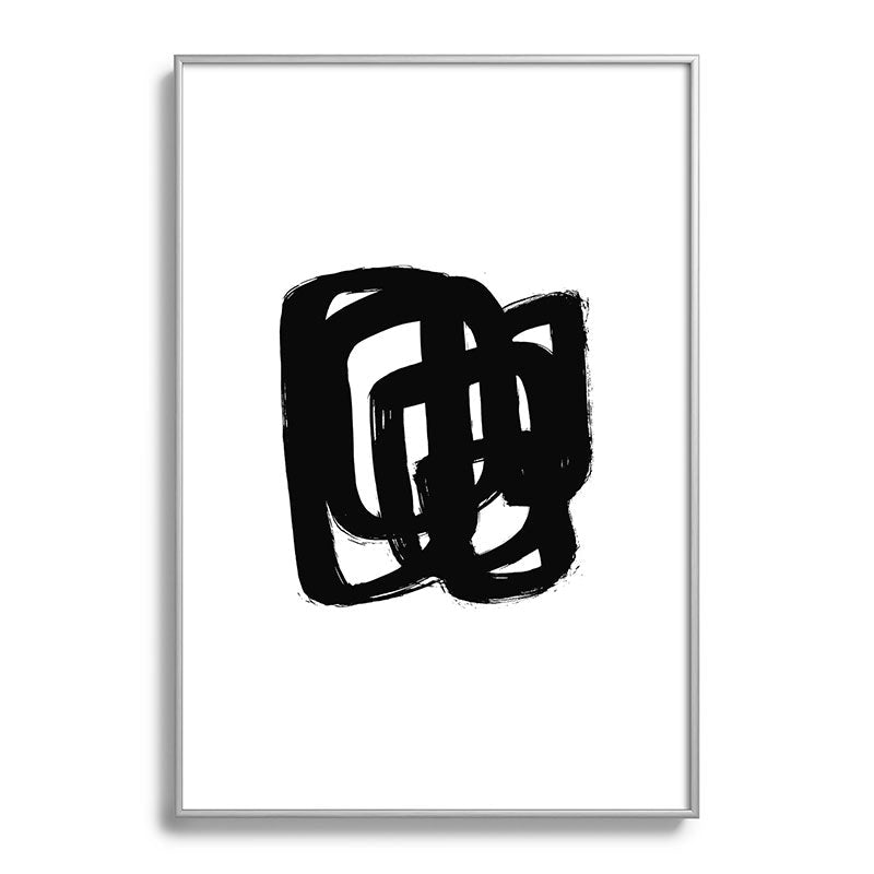 A Heavy Thought White Background Framed Art Print