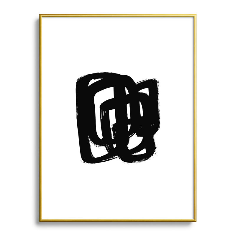 A Heavy Thought White Background Framed Art Print