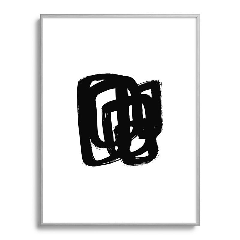 A Heavy Thought White Background Framed Art Print