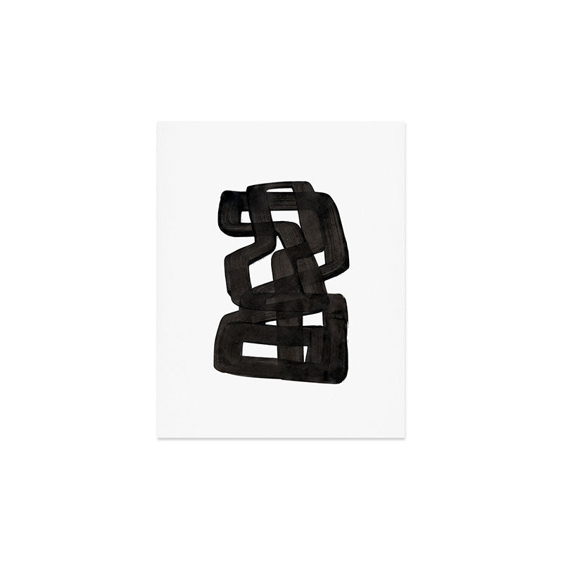 Boulder' Mid Century Modern Fun Abstract Shapes  Art Print