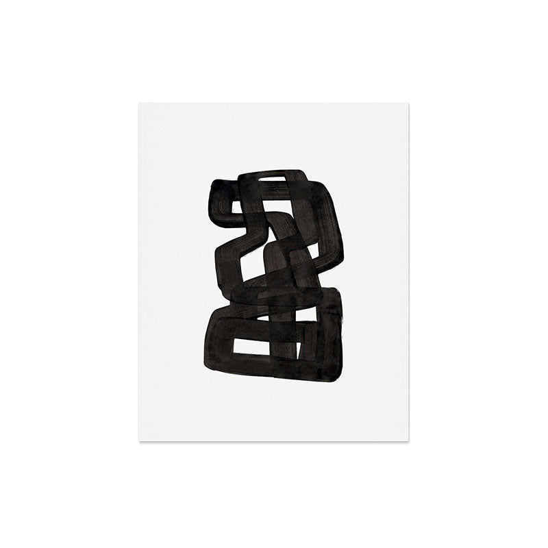 Boulder' Mid Century Modern Fun Abstract Shapes  Art Print