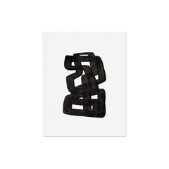 Boulder' Mid Century Modern Fun Abstract Shapes  Art Print