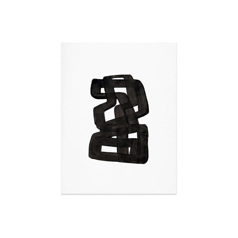 Boulder' Mid Century Modern Fun Abstract Shapes  Art Print