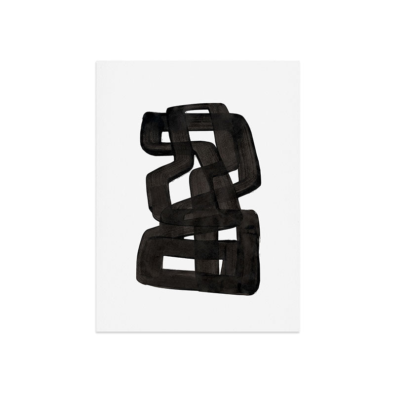 Boulder' Mid Century Modern Fun Abstract Shapes  Art Print