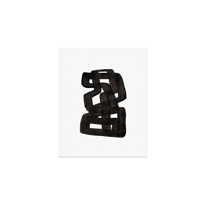 Boulder' Mid Century Modern Fun Abstract Shapes  Art Print