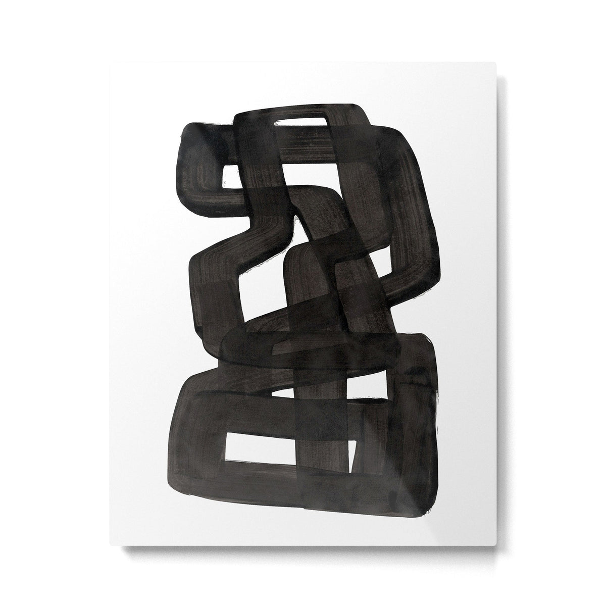 Boulder' Mid Century Modern Fun Abstract Shapes  Metal Print