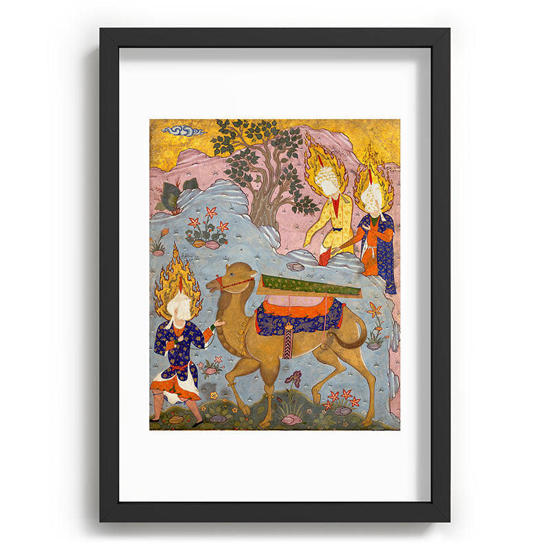"Coffin of Imam 'Ali", Folio from a Falnama (The Book of Omens) of Ja'far al-Sadiq Framed Art Print