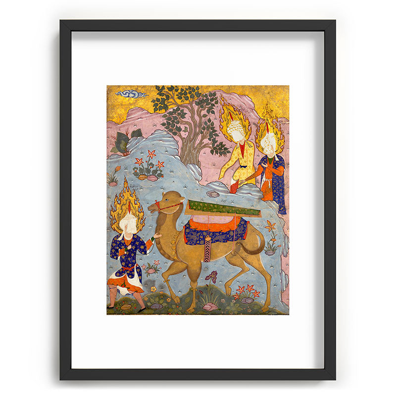 "Coffin of Imam 'Ali", Folio from a Falnama (The Book of Omens) of Ja'far al-Sadiq Framed Art Print