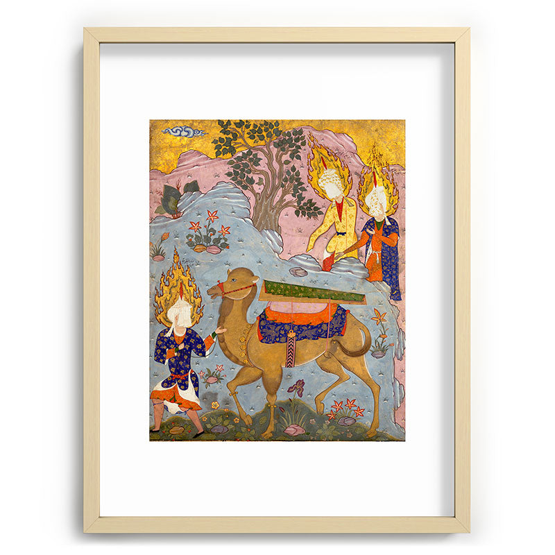 "Coffin of Imam 'Ali", Folio from a Falnama (The Book of Omens) of Ja'far al-Sadiq Framed Art Print
