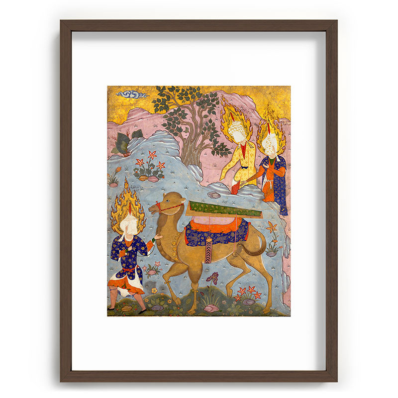 "Coffin of Imam 'Ali", Folio from a Falnama (The Book of Omens) of Ja'far al-Sadiq Framed Art Print