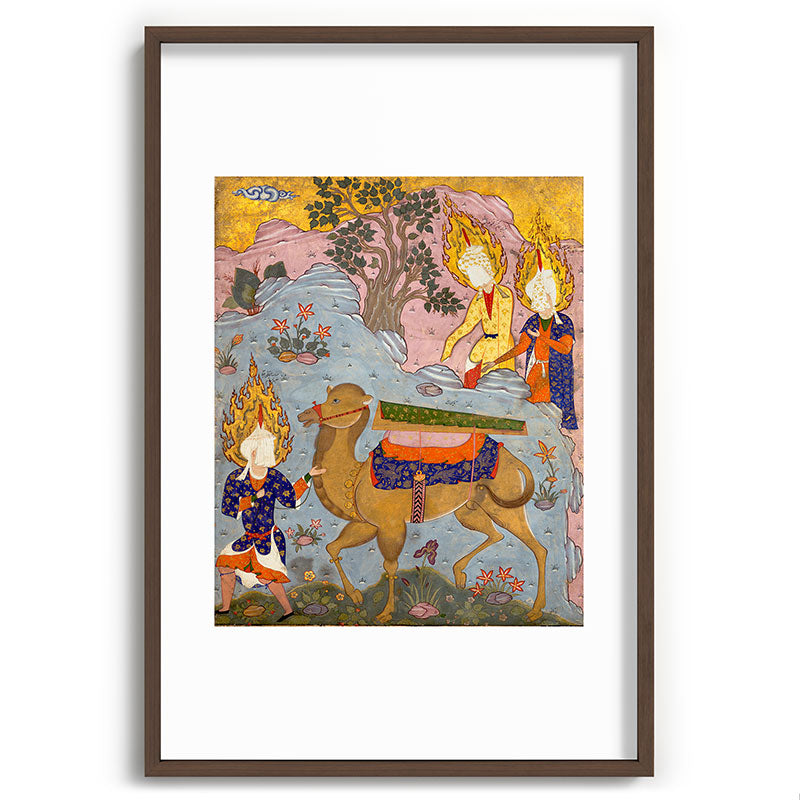"Coffin of Imam 'Ali", Folio from a Falnama (The Book of Omens) of Ja'far al-Sadiq Framed Art Print