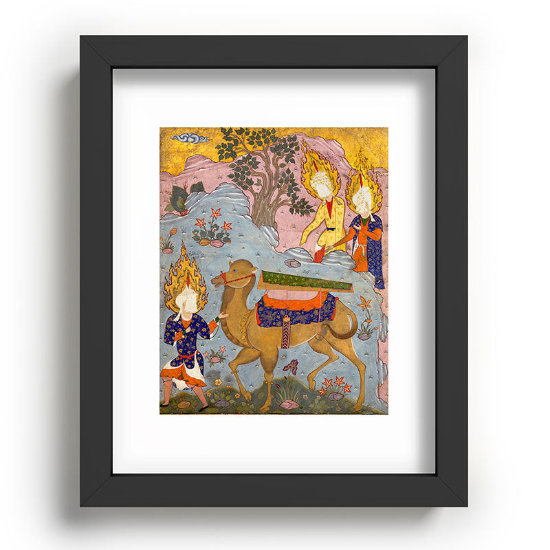 "Coffin of Imam 'Ali", Folio from a Falnama (The Book of Omens) of Ja'far al-Sadiq Framed Art Print