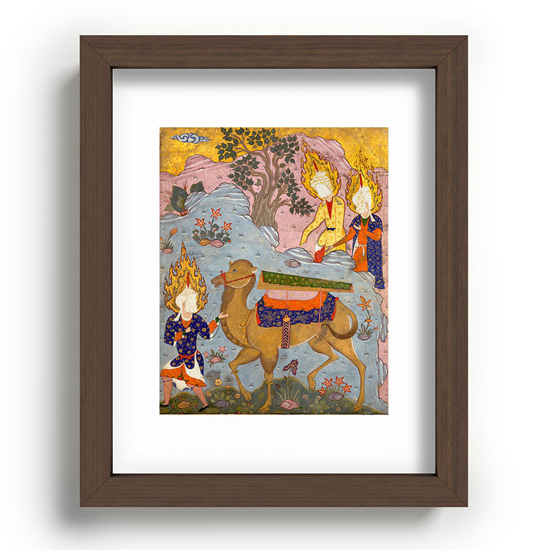 "Coffin of Imam 'Ali", Folio from a Falnama (The Book of Omens) of Ja'far al-Sadiq Framed Art Print