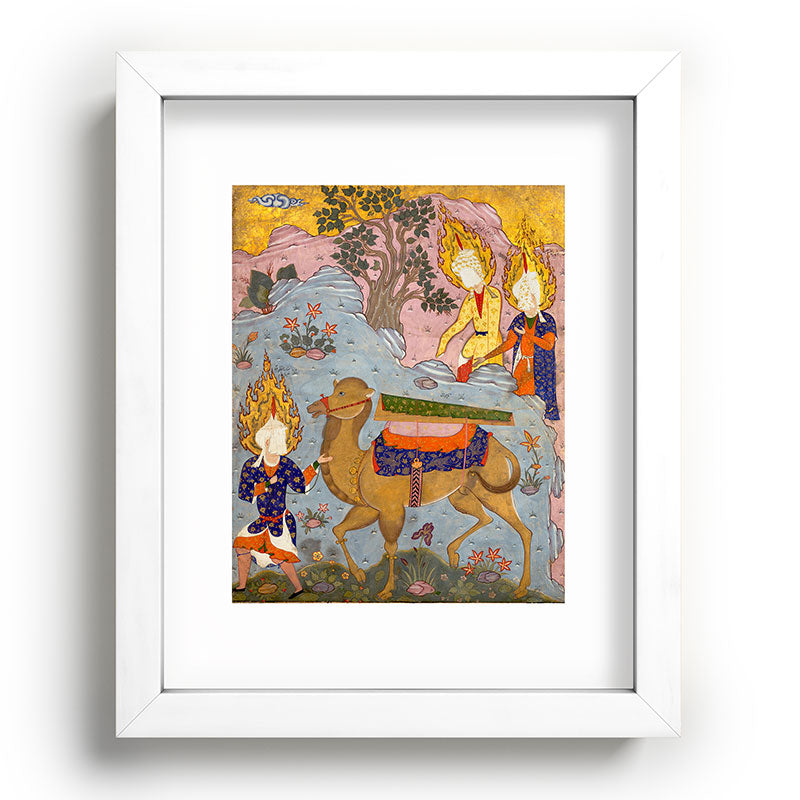 "Coffin of Imam 'Ali", Folio from a Falnama (The Book of Omens) of Ja'far al-Sadiq Framed Art Print