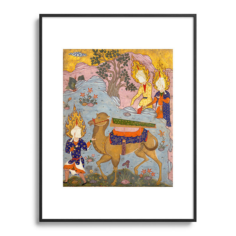 "Coffin of Imam 'Ali", Folio from a Falnama (The Book of Omens) of Ja'far al-Sadiq Framed Art Print