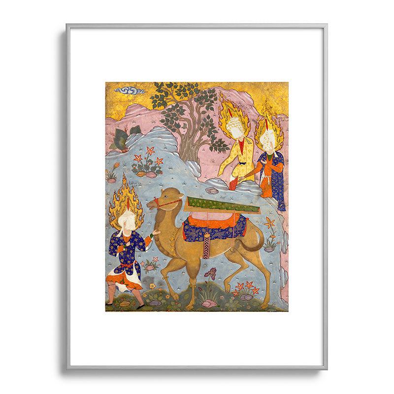 "Coffin of Imam 'Ali", Folio from a Falnama (The Book of Omens) of Ja'far al-Sadiq Framed Art Print