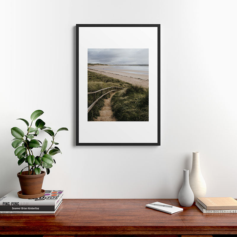 A day at the beach - Landscape and Nature Photography Framed Art Print