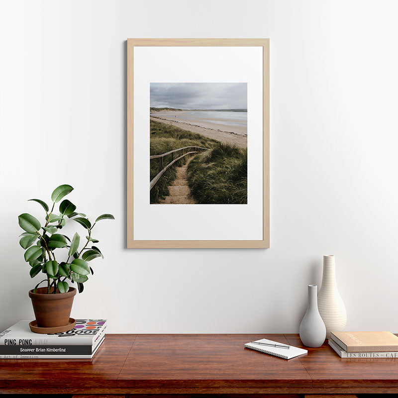 A day at the beach - Landscape and Nature Photography Framed Art Print