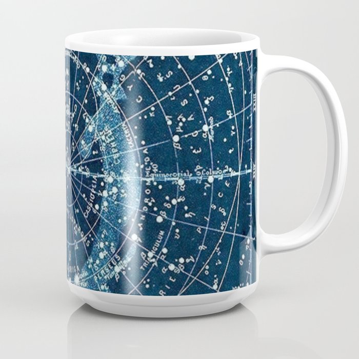 1900 Star Constellation Map - Chart Vintage Poster Coffee Mug