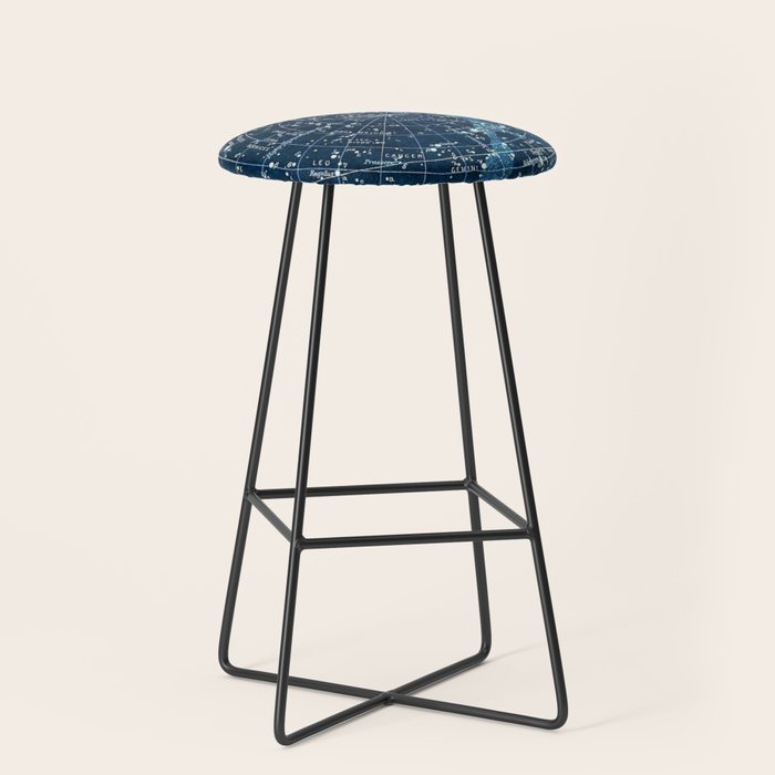 1900 Star Constellation Map - Chart Vintage Poster Stool