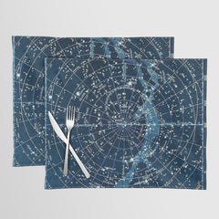 1900 Star Constellation Map - Chart Vintage Poster Placemat