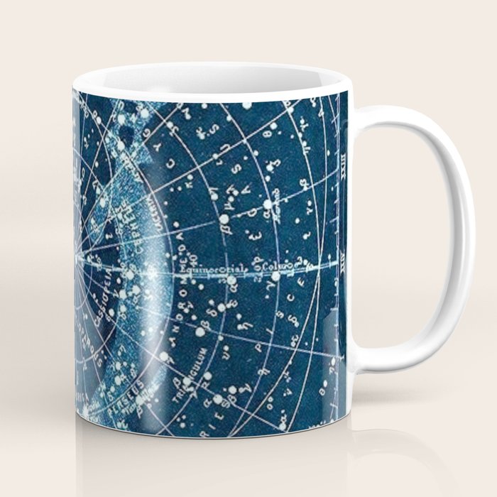 1900 Star Constellation Map - Chart Vintage Poster Coffee Mug