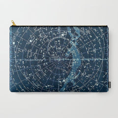 1900 Star Constellation Map - Chart Vintage Poster Carry All Pouch